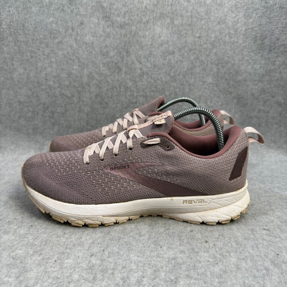 Brooks Shoes Womens Size 7.5 Revel 4 Pink Athletic Running Sneakers 1203371B286